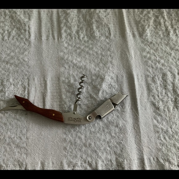 Samantha Brown Wine Clutch Green w/Cork Screw - Picture 4 of 4